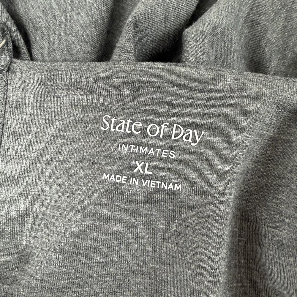 State of Day Shirt Womens XL Gray Racerback Camisole Tank Top NWT - Picture 3 of 8
